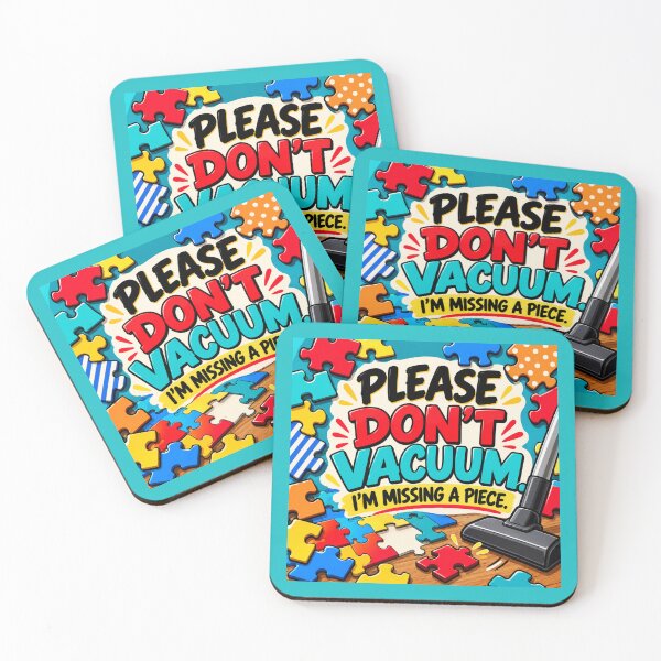 Item preview, Please Don’t Vacuum I’m Missing a Piece – Funny Jigsaw Puzzle Gift designed and sold by astersgraphics.