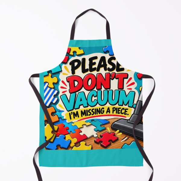 Item preview, Please Don’t Vacuum I’m Missing a Piece – Funny Jigsaw Puzzle Gift designed and sold by astersgraphics.