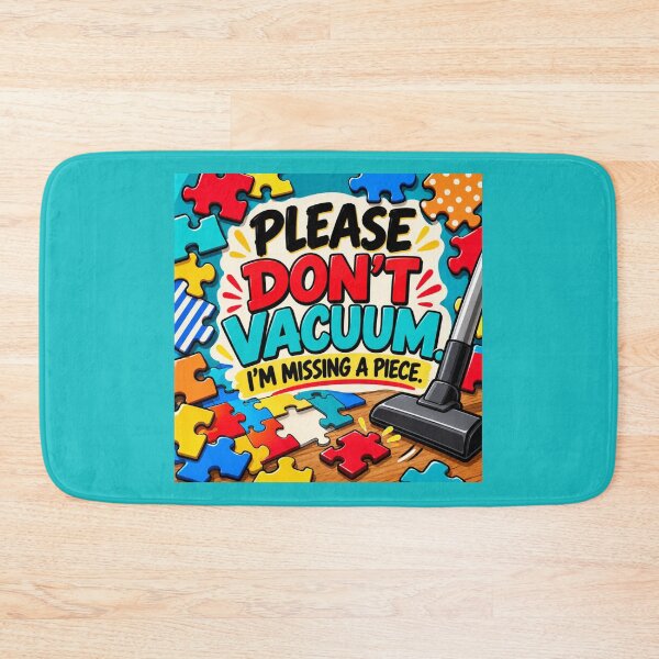 Item preview, Please Don’t Vacuum I’m Missing a Piece – Funny Jigsaw Puzzle Gift designed and sold by astersgraphics.