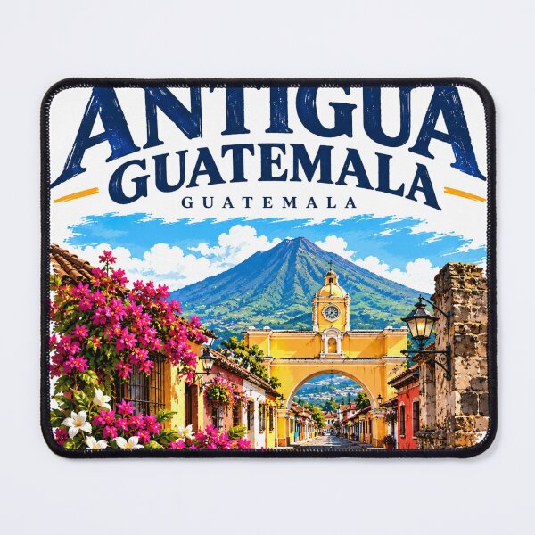 Item preview, Antigua Guatemala | Colonial Streets & Volcano Travel Art designed and sold by Mathias Yakubu Design.