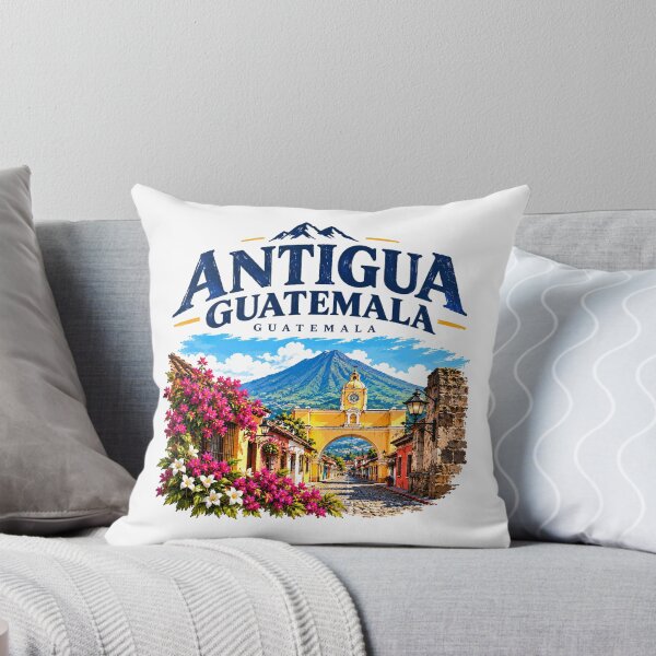 Item preview, Antigua Guatemala | Colonial Streets & Volcano Travel Art designed and sold by Mathias Yakubu Design.