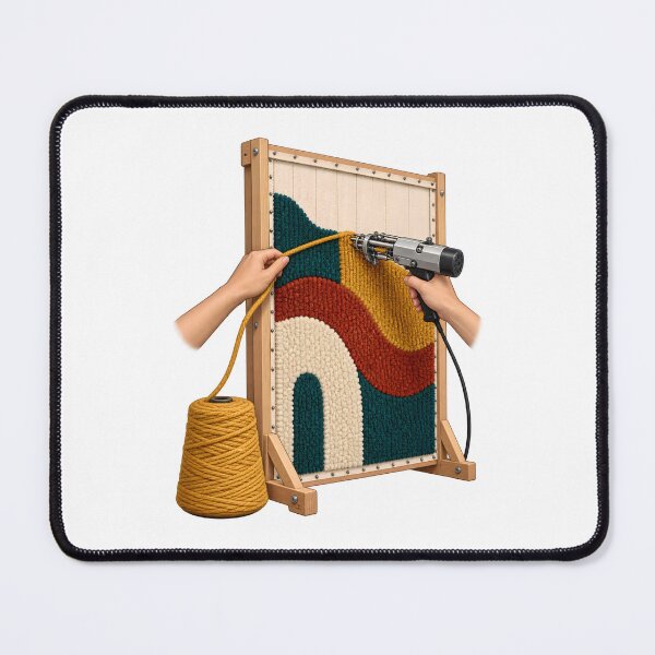 Item preview, Rug Tufting Frame in Progress designed and sold by Philippa Shop.