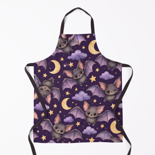 Item preview, Cute Watercolor Bats, Moons & Stars Night Sky Pattern designed and sold by blankTeeShirt.
