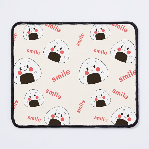 Item preview, Cute Hand Drawn Onigiri Smile Pattern designed and sold by Porpor Artwork.