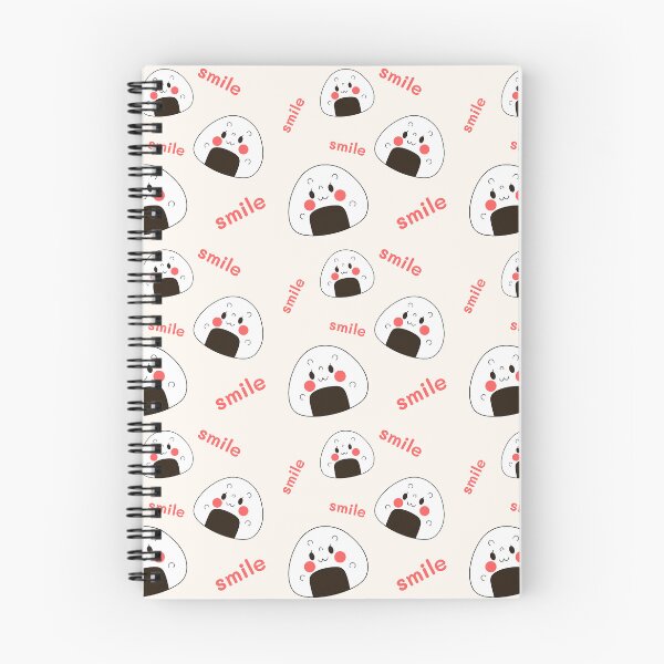 Item preview, Cute Hand Drawn Onigiri Smile Pattern designed and sold by Porpor Artwork.