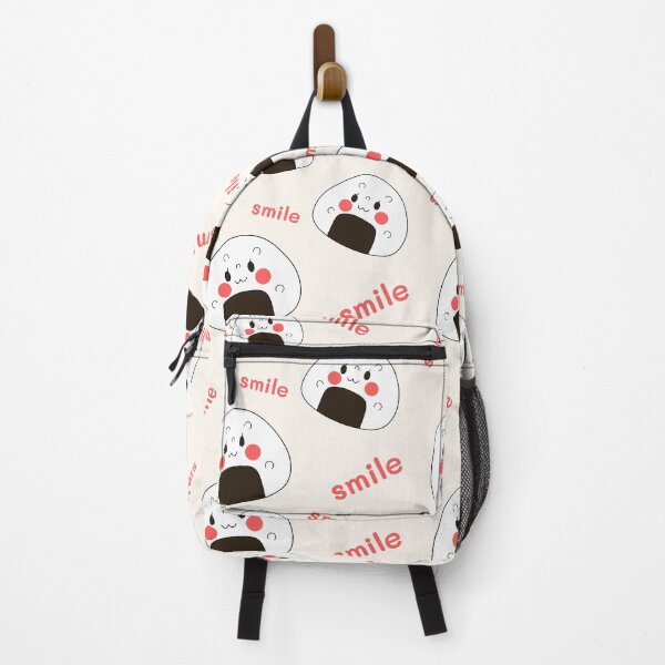 Item preview, Cute Hand Drawn Onigiri Smile Pattern designed and sold by Porpor Artwork.