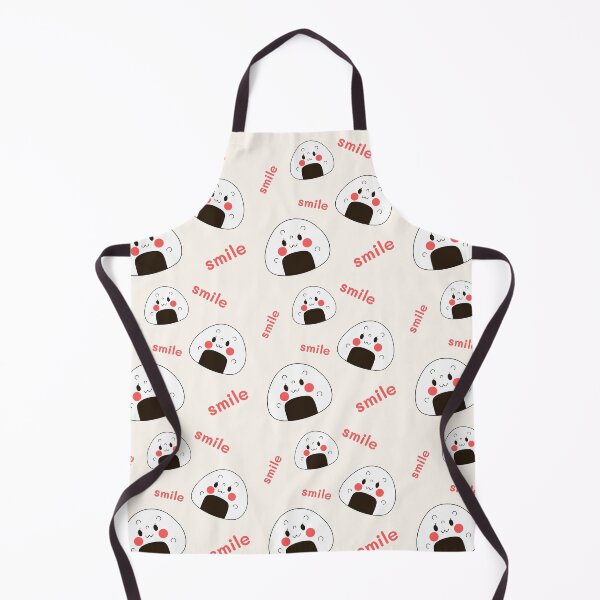 Item preview, Cute Hand Drawn Onigiri Smile Pattern designed and sold by Porpor Artwork.