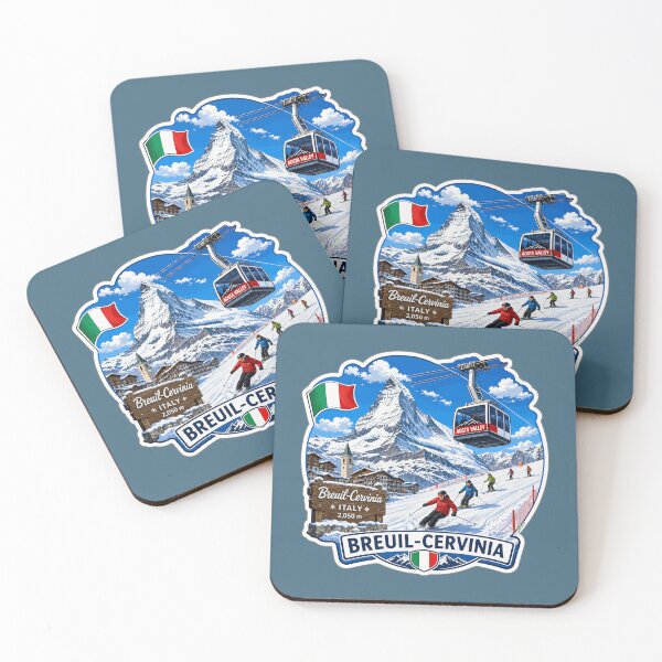 Item preview, Cervinia Italy Italia Ski Skiing Italian Alps Sticker TShirt 09 designed and sold by OuterShellUK.