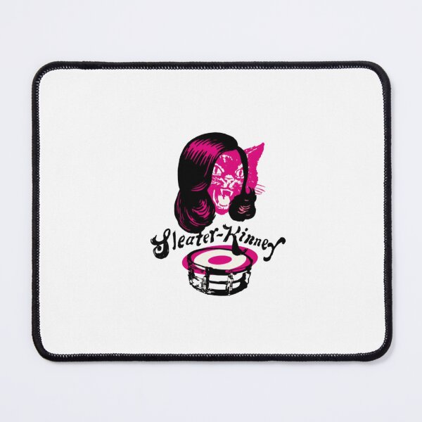 Item preview, Sleater-Kinney Riot Grrrl Pink Cat Drum Art designed and sold by DorkStarMedia.