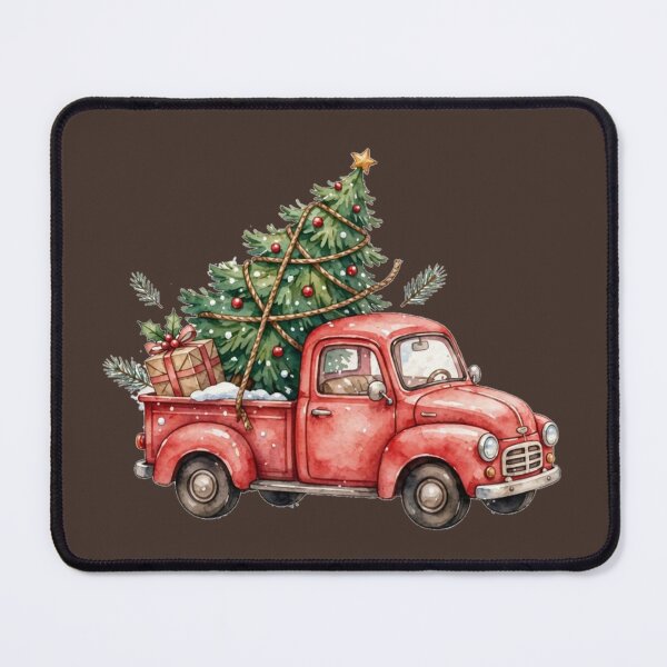 Item preview, Vintage Christmas Truck with a Festive Tree designed and sold by PunchDrop.