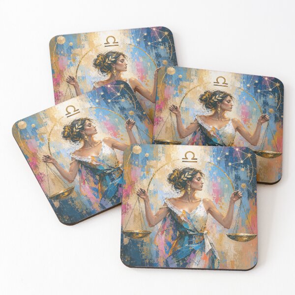 Item preview, Libra Astrology Painting – Cosmic Balance Artwork designed and sold by GalleryKauffeld.