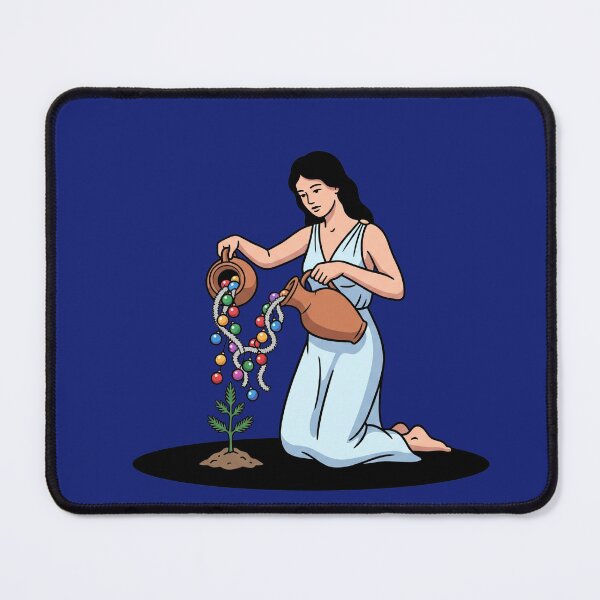 Item preview, Greek Nymph Watering Christmas Tree Statue Pop Art designed and sold by Rare By Hero.
