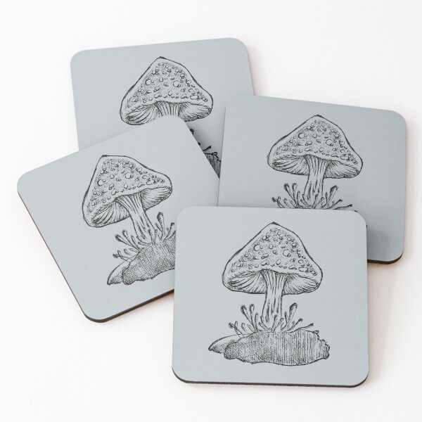 Item preview, Forest Mushroom | Vintage Ink Fungi Illustration  designed and sold by Half Mess.