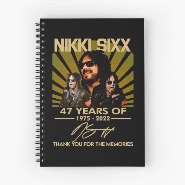 Item preview, Nikki Sixx 45 Years Of 1975 2020 Thank You For The Memories Signatures designed and sold by zackmccnorey.