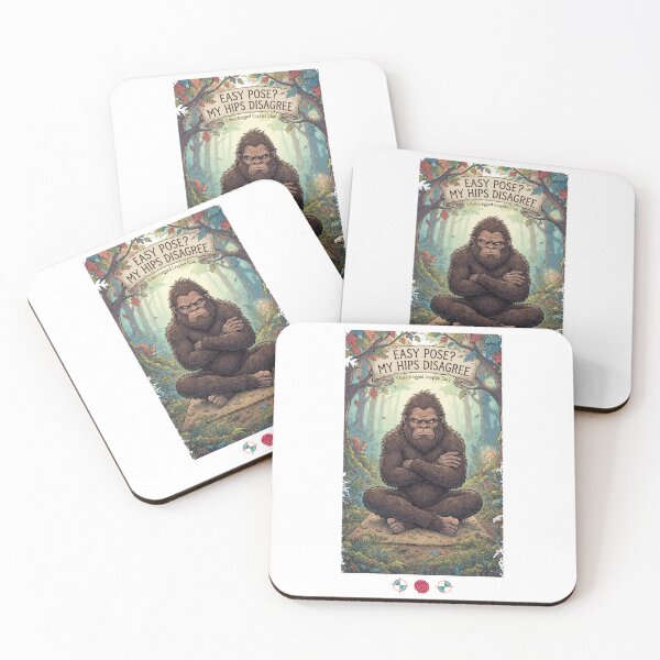 Item preview, Don't Be an Assquatch – Funny Bigfoot Yoga Etiquette & Mat Space Humor designed and sold by Whimsy Trail Co.