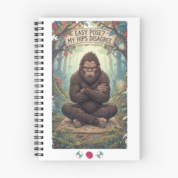 Item preview, Don't Be an Assquatch – Funny Bigfoot Yoga Etiquette & Mat Space Humor designed and sold by Whimsy Trail Co.