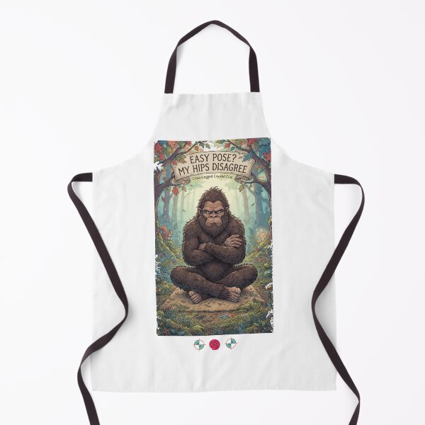 Item preview, Don't Be an Assquatch – Funny Bigfoot Yoga Etiquette & Mat Space Humor designed and sold by Whimsy Trail Co.
