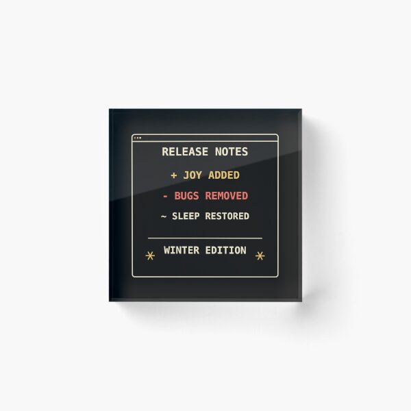 Item preview, Winter Release Notes | Joy Added Bugs Removed designed and sold by Tattee.