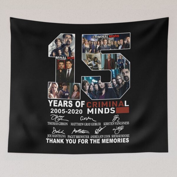 Item preview, Thank You For The Memories Crímínál Minds 15 Years Anniversary designed and sold by zackmccnorey.
