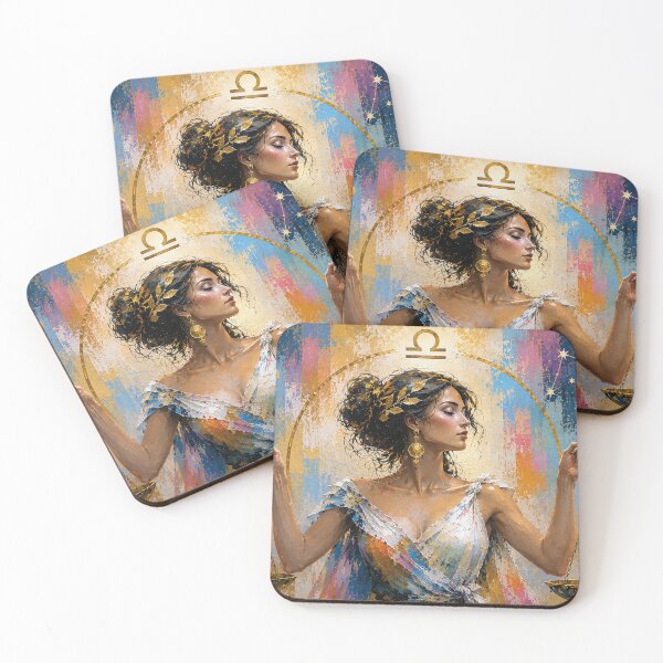 Item preview, Libra Zodiac Painting – Celestial Astrology Art designed and sold by GalleryKauffeld.