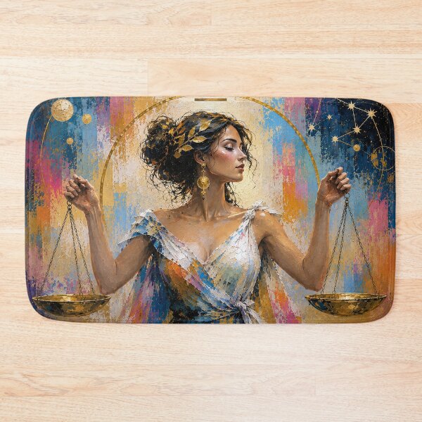 Item preview, Libra Zodiac Painting – Celestial Astrology Art designed and sold by GalleryKauffeld.