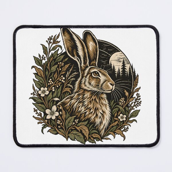 Item preview, Hare Linocut designed and sold by TOMSZE.