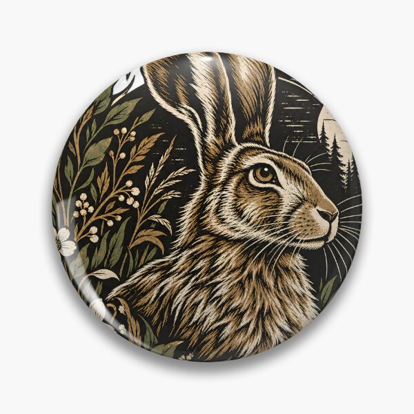 Item preview, Hare Linocut designed and sold by TOMSZE.