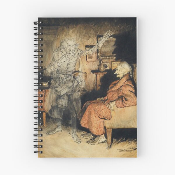 Item preview, Scrooge & Marley Ghost Illustration - Arthur Rackham Vintage Christmas Carol Art designed and sold by CulturalCurios.