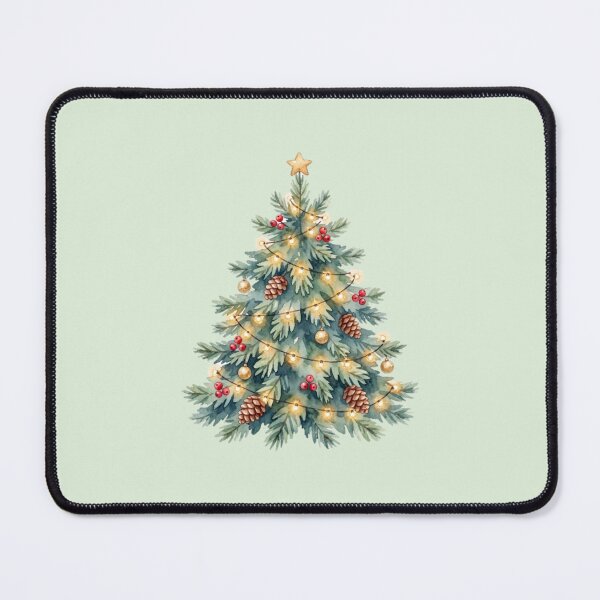 Item preview, Cozy Christmas Tree with Rustic Woodland Charm designed and sold by PunchDrop.