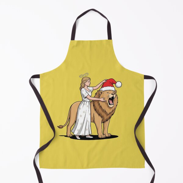 Item preview, Strength Tarot Christmas Lion Santa Hat Pop Art designed and sold by Rare By Hero.