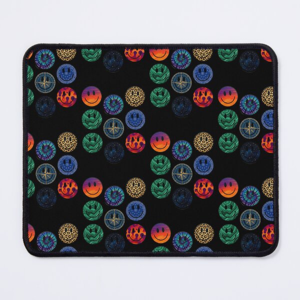 Item preview, Trippy Melting Smiley Faces Aesthetic Pattern designed and sold by MOONE FLOWER.