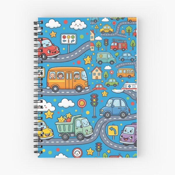 Item preview, Cute Cartoon Cars Vehicles Seamless Pattern designed and sold by Shivora Studio.