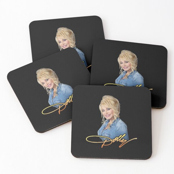 Item preview, DollyParton Inspired Iconic Smile And Signature In Denim designed and sold by KryptoSuperdog.