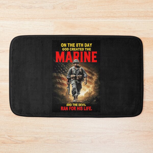 Item preview, God Created The Marine; designed and sold by StickerApe.