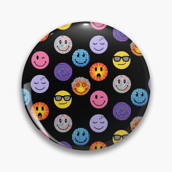 Item preview, Trippy Melting Smiley Faces Aesthetic Pattern designed and sold by MOONE FLOWER.