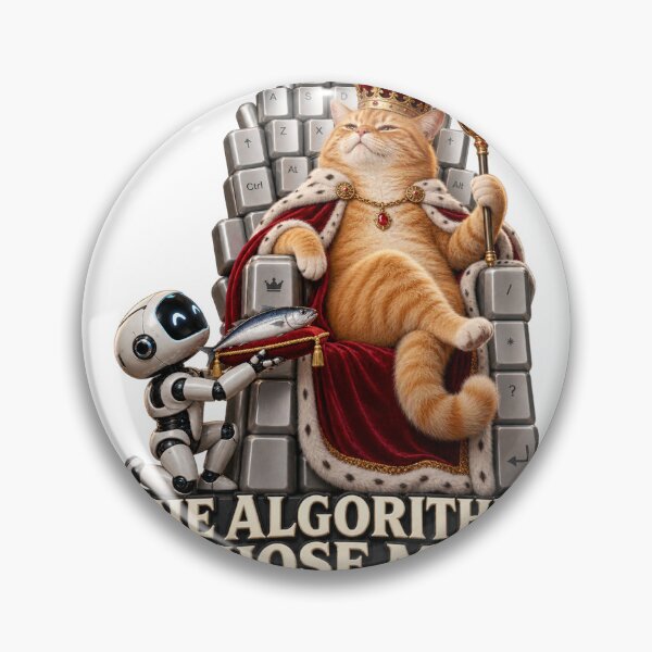 Item preview, The Algorithm Chose Me Royal Cat designed and sold by TrendTribeTP.