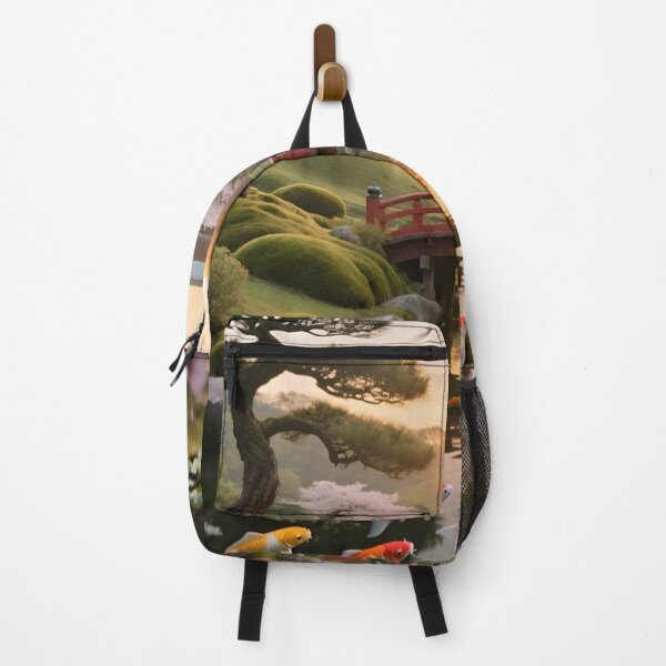 Item preview, Bridge of Serenity | Koi Garden at Sunrise designed and sold by nhk999.