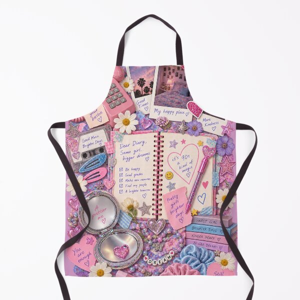 Item preview, 90s Girl Diary Pastel Collage designed and sold by MetaModel Editions.