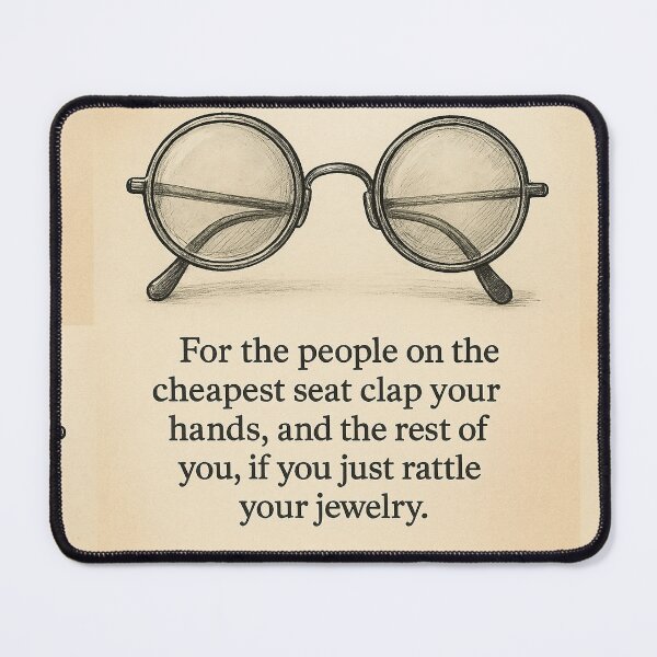 Item preview, John Lennon Eyeglasses Quote Art designed and sold by simplehcity.