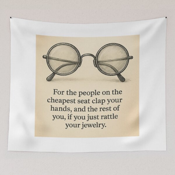 Item preview, John Lennon Eyeglasses Quote Art designed and sold by simplehcity.