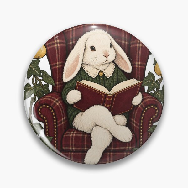 Artikelvorschau, Grandmillennial Reading Rabbit entworfen und verkauft von RM2017.