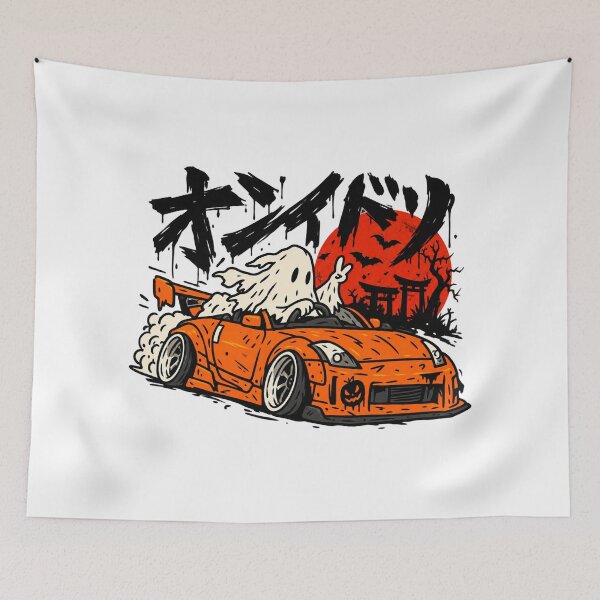 Item preview, Spooky Ghost Street Racer designed and sold by MonkiFlipp.