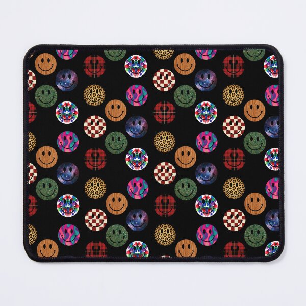Item preview, Trippy Melting Smiley Faces Aesthetic Pattern designed and sold by MOONE FLOWER.
