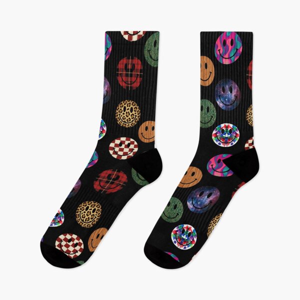 Item preview, Trippy Melting Smiley Faces Aesthetic Pattern designed and sold by MOONE FLOWER.