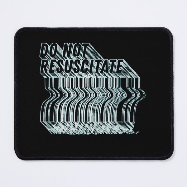 Item preview, Do Not Resuscitate Glitch Text Medical Humor Art designed and sold by FrontinoBergero.