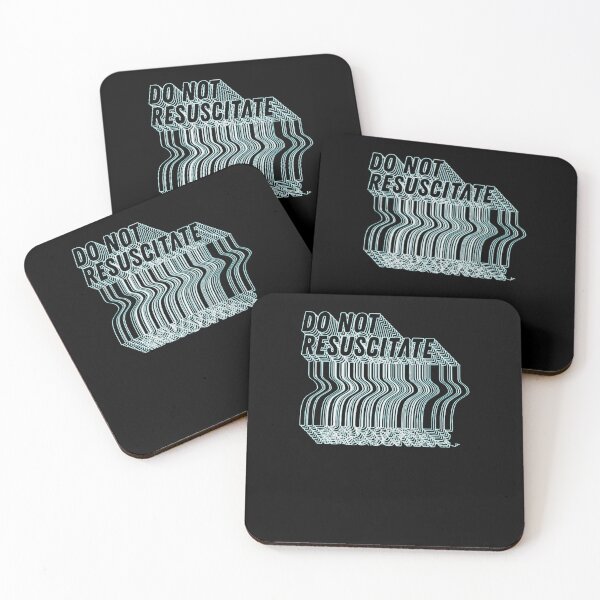 Item preview, Do Not Resuscitate Glitch Text Medical Humor Art designed and sold by FrontinoBergero.