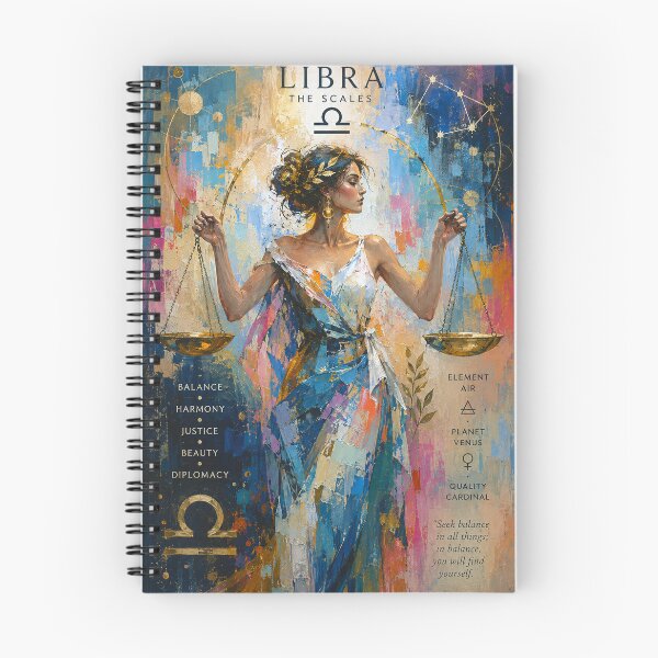 Item preview, Libra Astrology Painting – Cosmic Balance Artwork designed and sold by GalleryKauffeld.