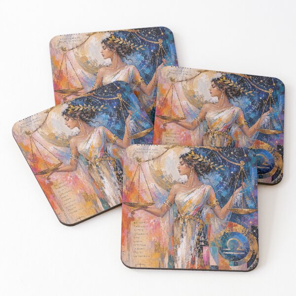 Item preview, Libra Astrology Painting – Cosmic Balance Artwork designed and sold by GalleryKauffeld.