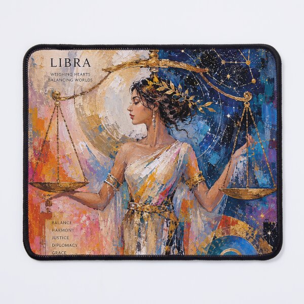 Item preview, Libra Astrology Painting – Cosmic Balance Artwork designed and sold by GalleryKauffeld.