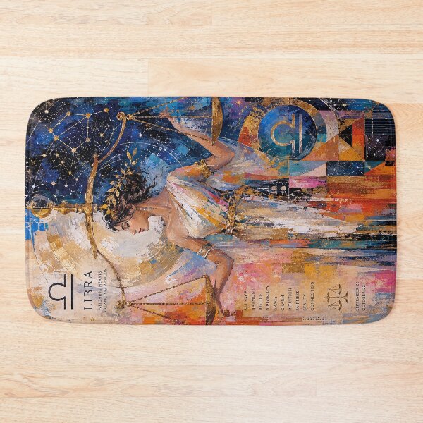 Item preview, Libra Astrology Painting – Cosmic Balance Artwork designed and sold by GalleryKauffeld.
